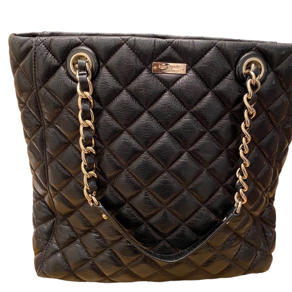 Authentic Michael Kors Lamb skin quilted handbag. - Picture 10 of 13